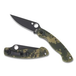 Spyderco Military Knife in Camo Black